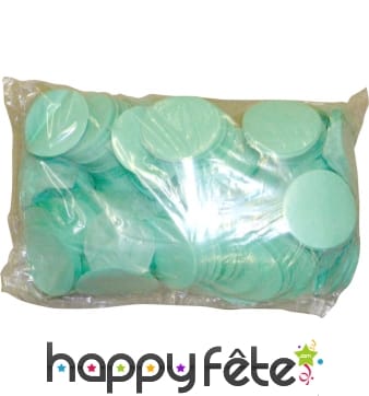 Confettis rondes de scène vertes