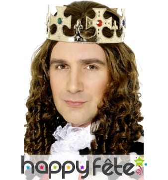 Couronne roi or et pierres