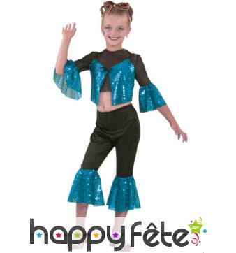 Costume starlette bleu enfant