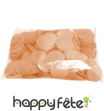 Confettis saumon rond