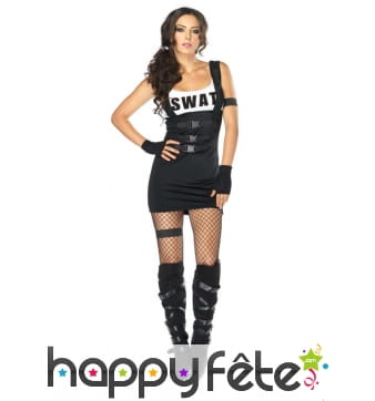 Costume SWAT sexy pour femme