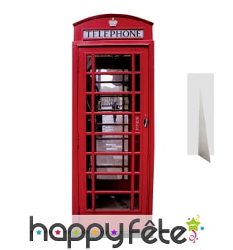 Cabine téléphonique anglaise en carton plat