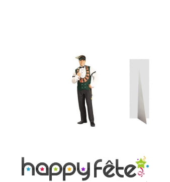 Croupier taille réelle en carton plat