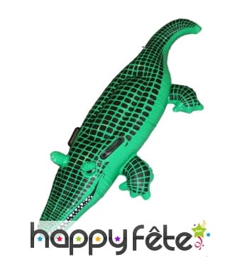 Crocodile vert gonflable