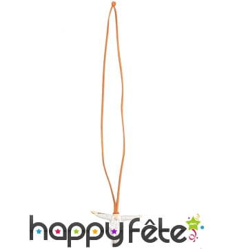 Collier western avec crâne de buffle pour adulte