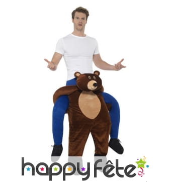 Déguisement à dos d'ours brun