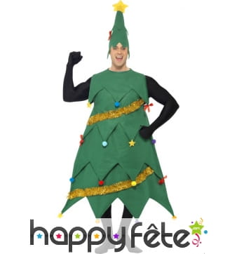 Déguisement arbe de noel vert