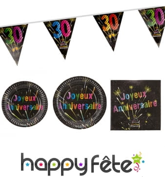 Déco Anniversaire feux d'artifice