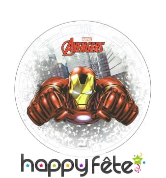 Disque azyme Iron Man Avengers de 20cm
