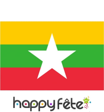 Drapeau Birmanie (40x50)