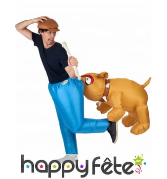 Déguisement Bulldog aux fesses, gonflable