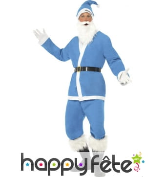 Déguisement bleu clair père noel