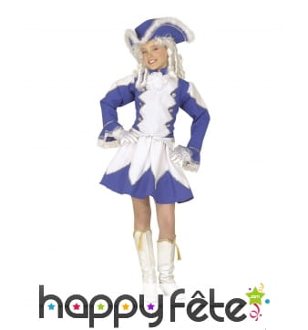 Déguisement bleu de majorette pour enfant