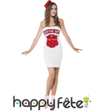 Déguisement bouteille Drink Up pour femme