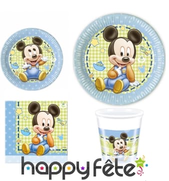 Déco Bébé Mickey d'anniversaire