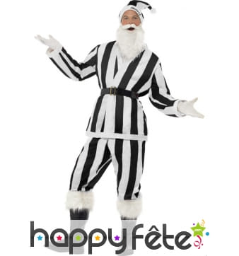 Déguisement blanc noir père noel