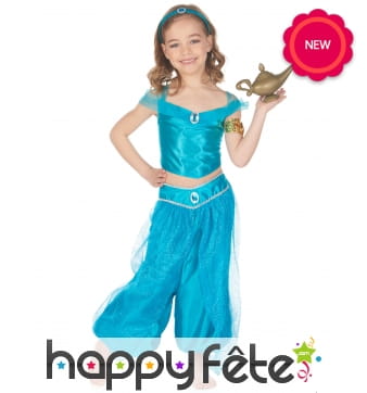 Déguisement bleu oriental pour fille