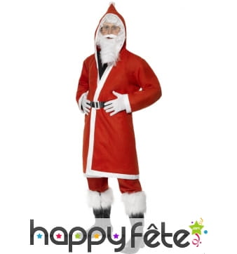 Déguisement blanc rouge pere noel