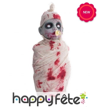 Décoration bébé zombie de Halloween, 50cm