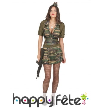 Déguisement camouflage courte sexy
