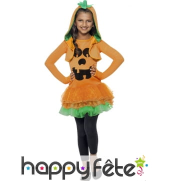 Déguisement citrouille tutu pour fille