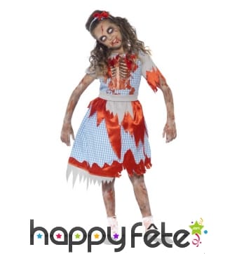 Déguisement country zombie pour fillette