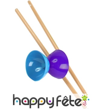 Diabolo de 40 cm avec manche en bois