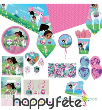 Déco d'anniversaire Nella Princesse Chevalier