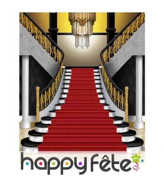 Déco d'arrière plan d'escalier bourgeois, années20