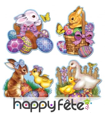 Décor d'animaux de pâques