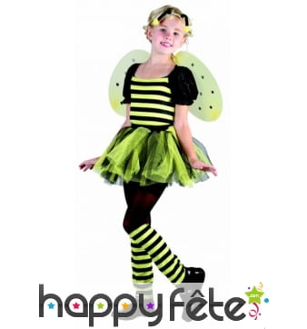 Déguisement d'abeille en tutu pour fillette