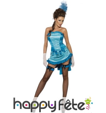Déguisement danseuse bleue sexy