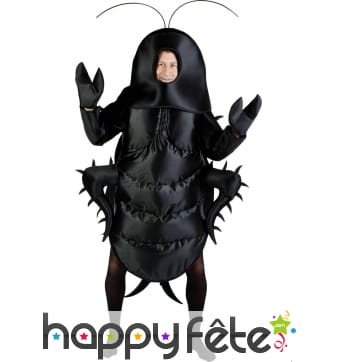 Déguisement de blatte noire pour adulte