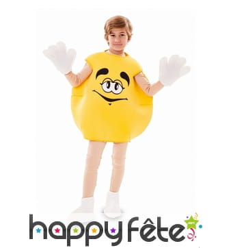 Déguisement de bonbon jaune pour enfant