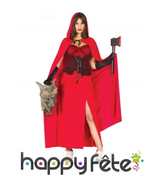 Déguisement de chaperon rouge tueuse pour femme