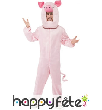 Déguisement de cochon rose