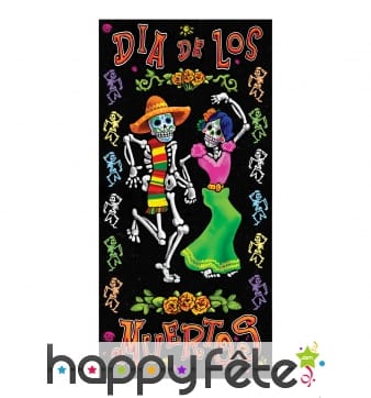 Déco Dia de los Muertos pour porte