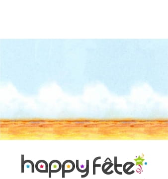 Decor du desert avec ciel pour western