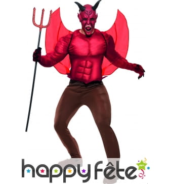Déguisement de diable rouge et marron