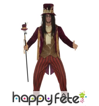 Déguisement de docteur vaudoo luxe pour homme