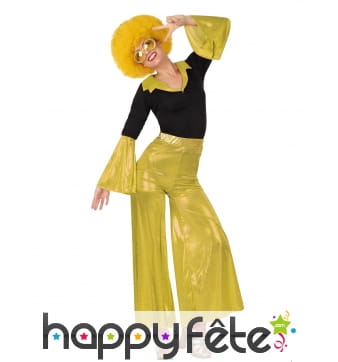 Déguisement doré disco pour femme