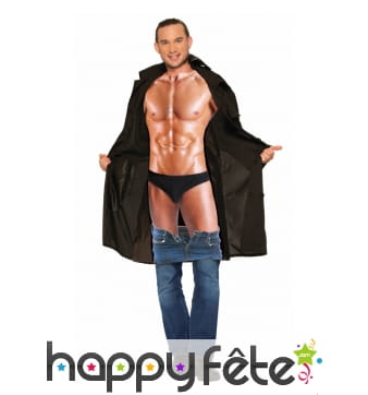 Déguisement d'exhibitionniste imprimé