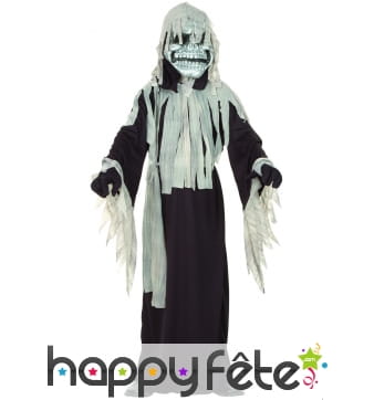 Déguisement de fantôme squelette pour enfant