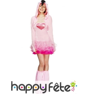 Déguisement de flamant rose en tutu pour adulte