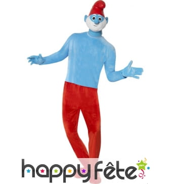 Déguisement du grand schtroumpf