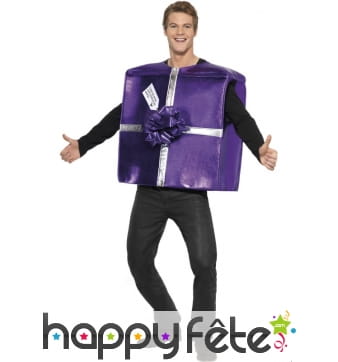 Déguisement d'homme cadeau violet