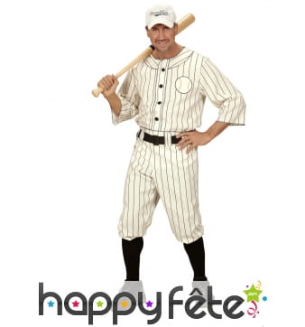 D&eacute;guisement de joueur baseball pour adulte