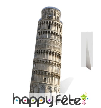 Décor de la tour de pise en carton plat