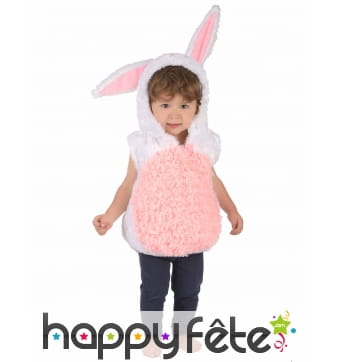 Déguisement de lapin en peluche pour enfant
