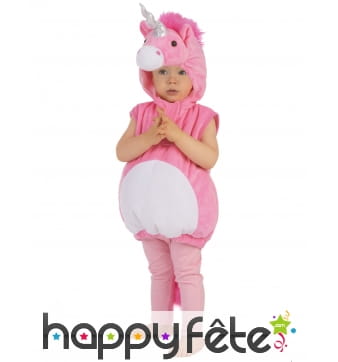Déguisement de licorne rose pour enfant